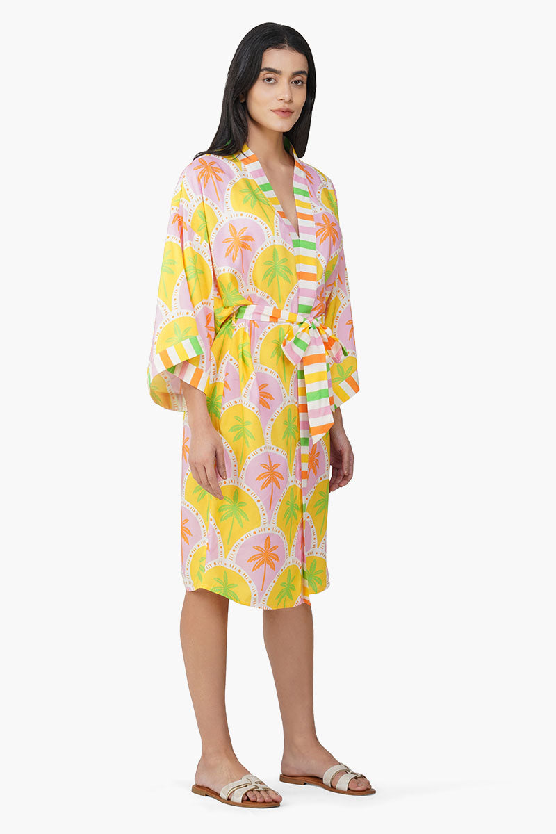 Multi Wikolia Tropic Printed Cover Dress