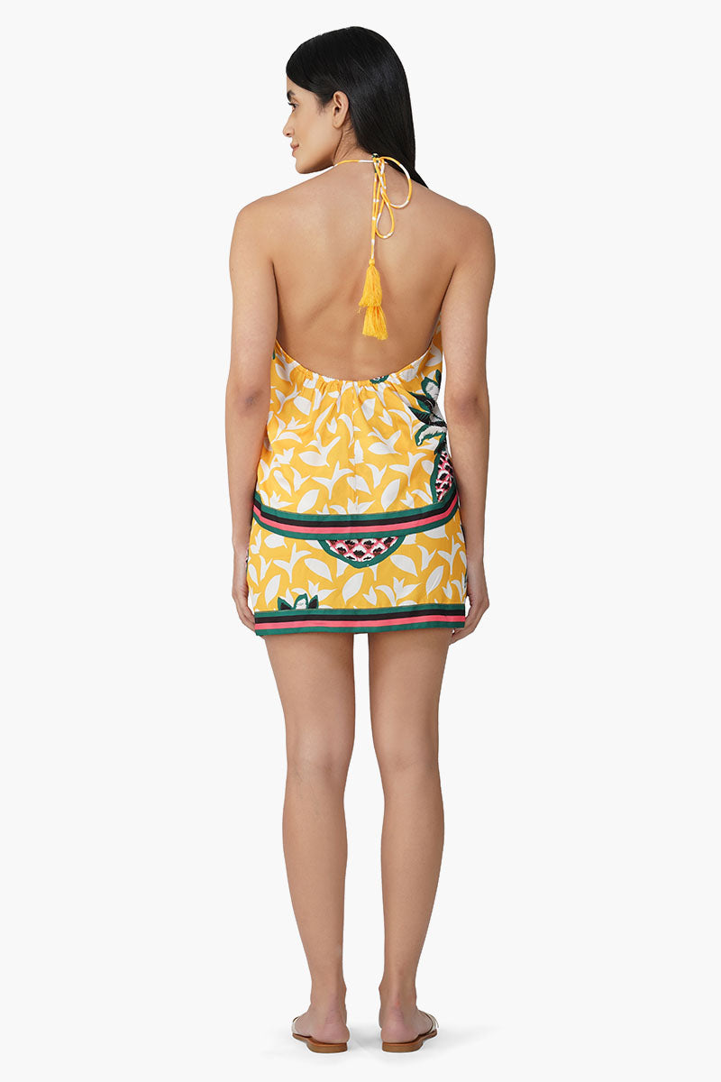 Macaroon Ananas Printed Skirt
