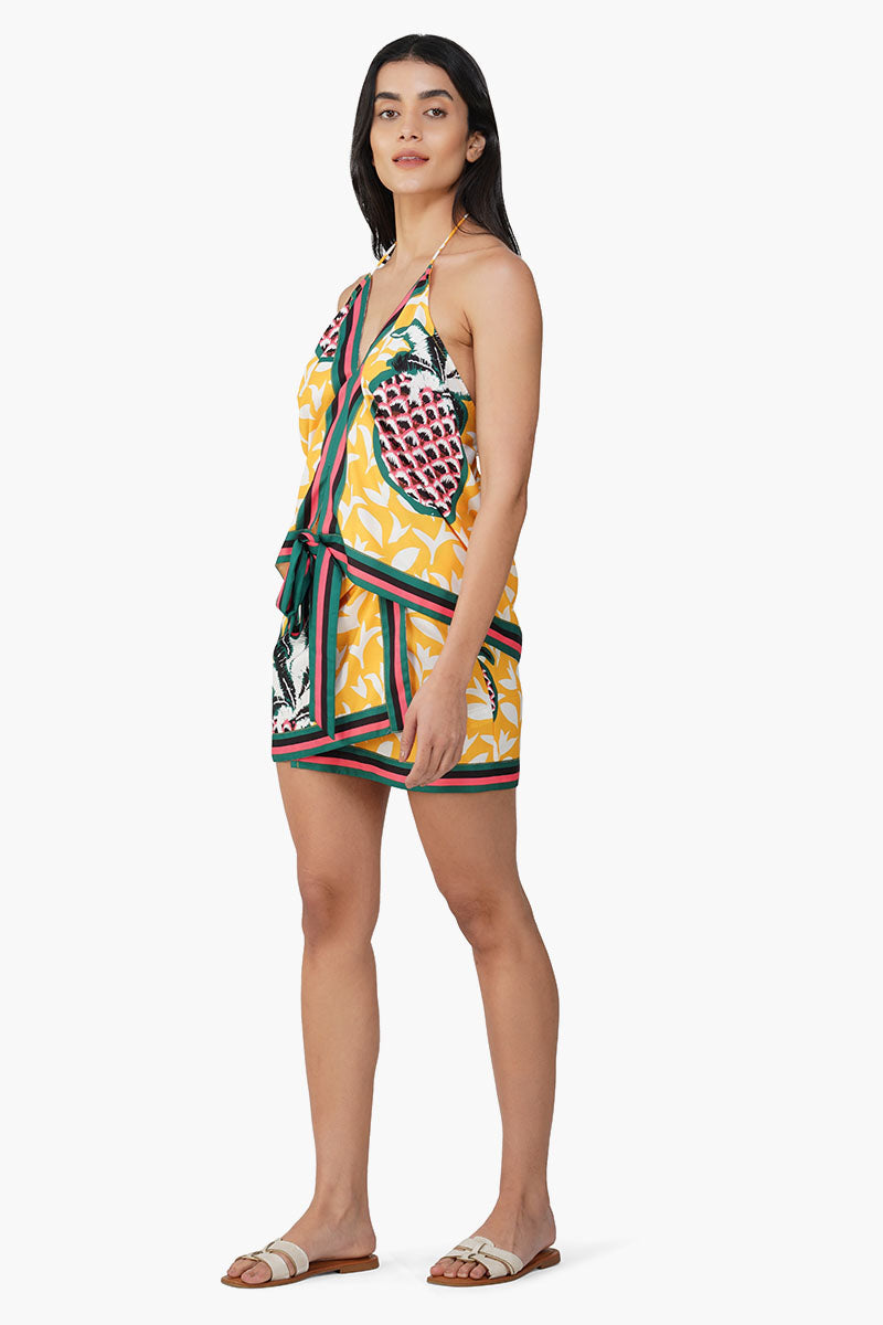 Macaroon Ananas Printed Skirt