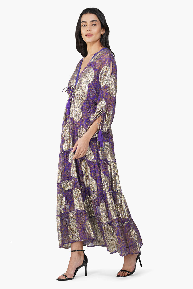 Victoria Iris Printed Dress