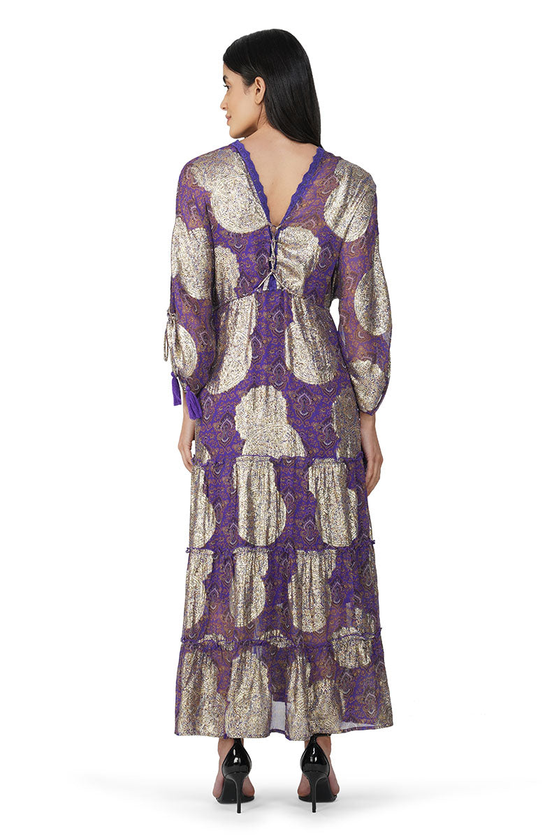 Victoria Iris Printed Dress