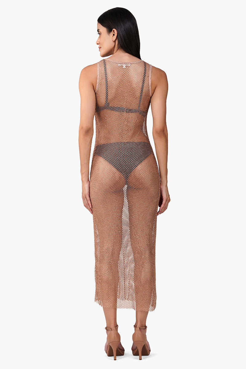 Sheer Sequin Mesh Dress