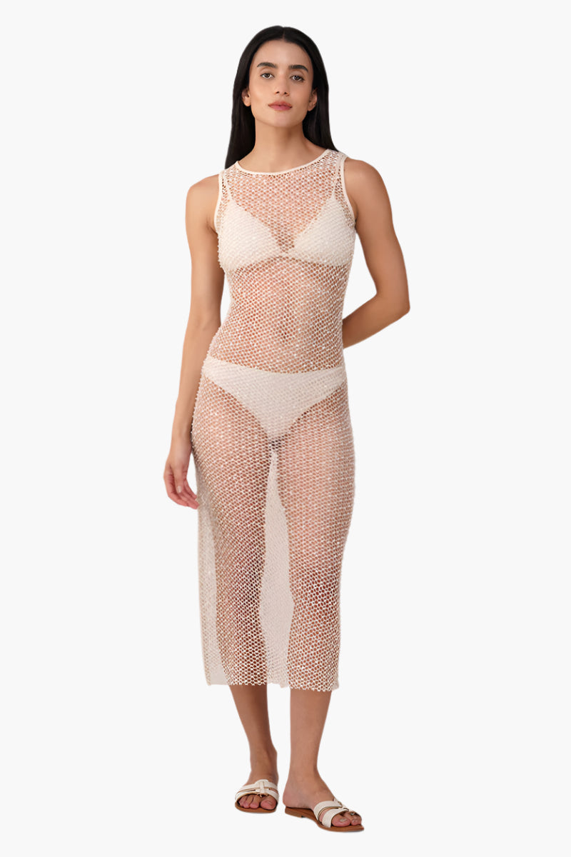 Pearl Sheer Mesh Dress