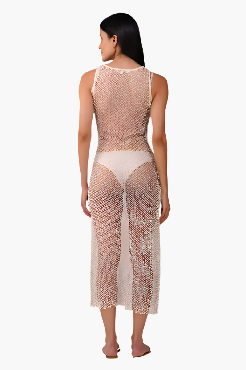 Pearl Sheer Mesh Dress