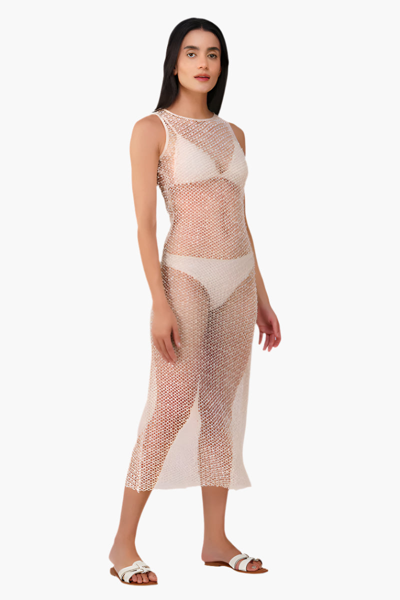 Pearl Sheer Mesh Dress