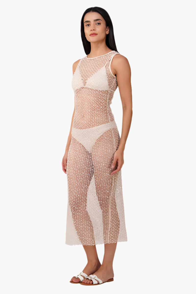Pearl Sheer Mesh Dress