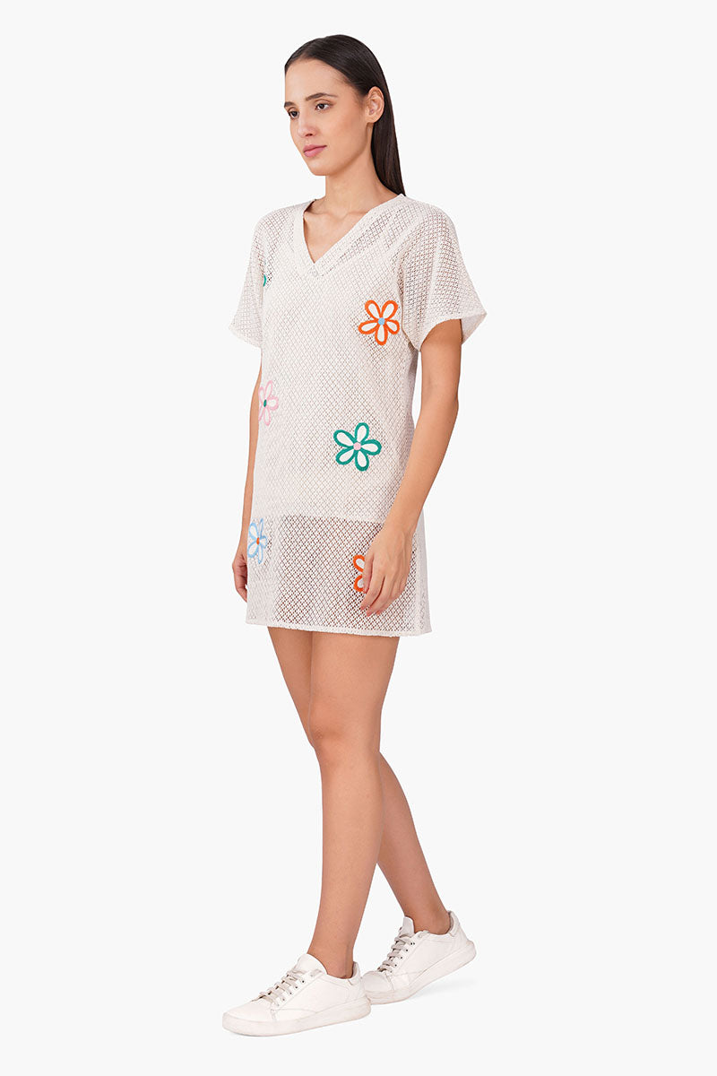 Summer Eira Patch Floral Short Dress