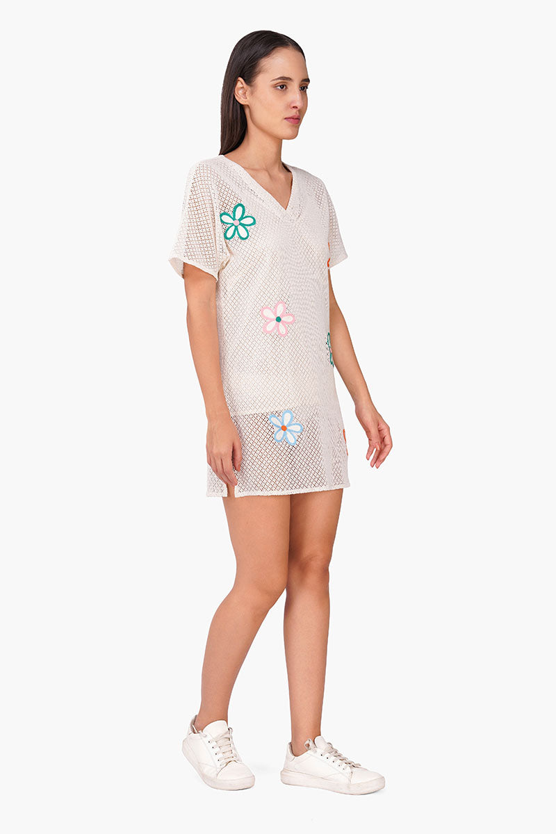 Summer Eira Patch Floral Short Dress