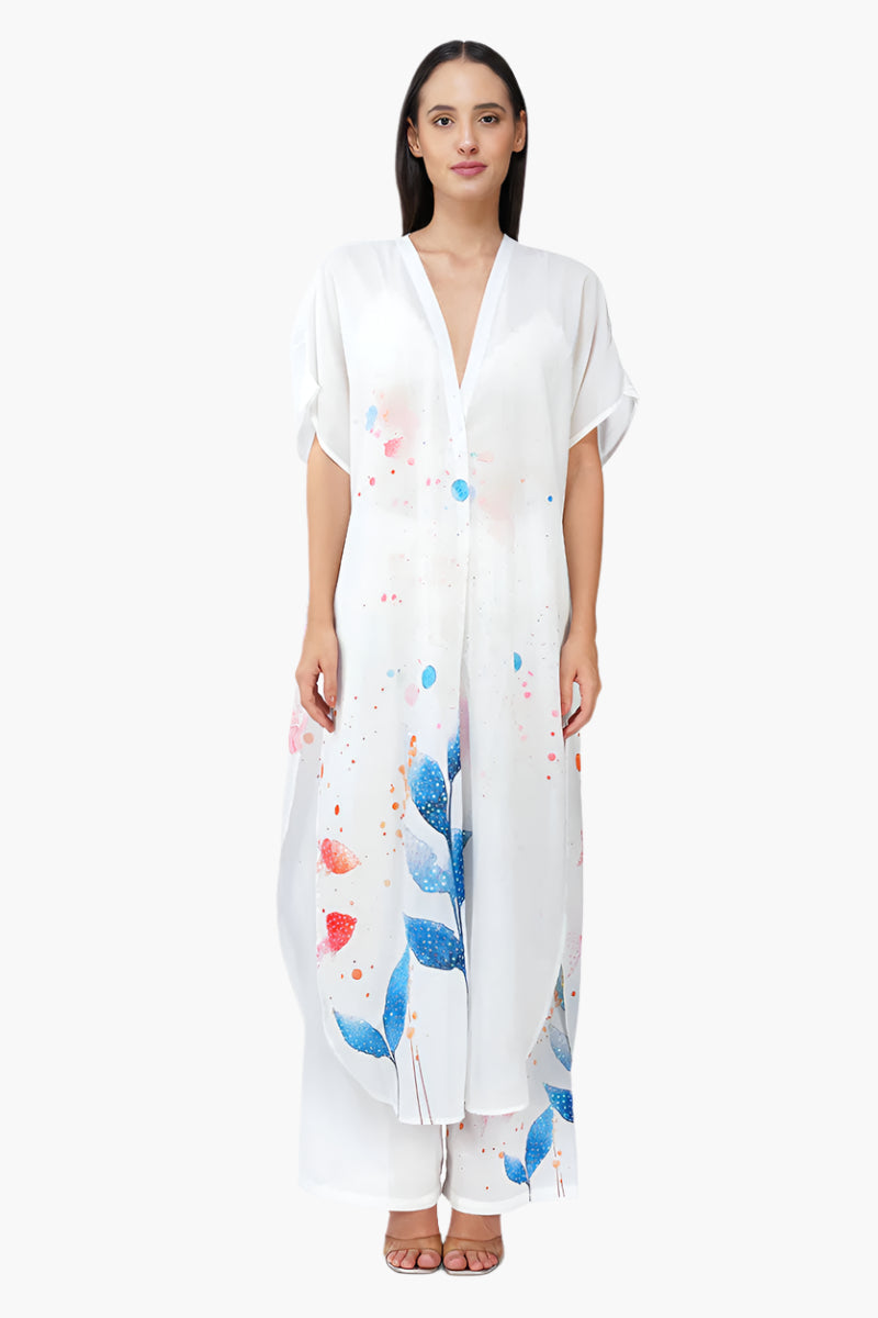 Turtle Tango Printed Embellised Cover Up