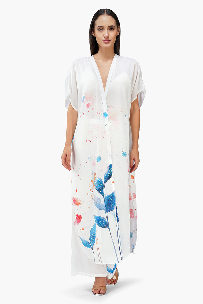 Turtle Tango Printed Embellised Pants