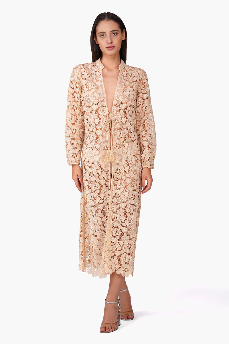 Mocha Muse Floral Cover Up