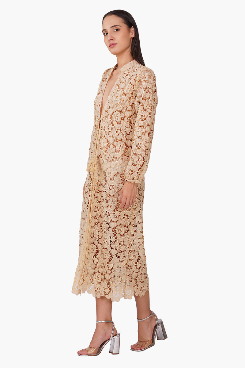 Mocha Muse Floral Cover Up