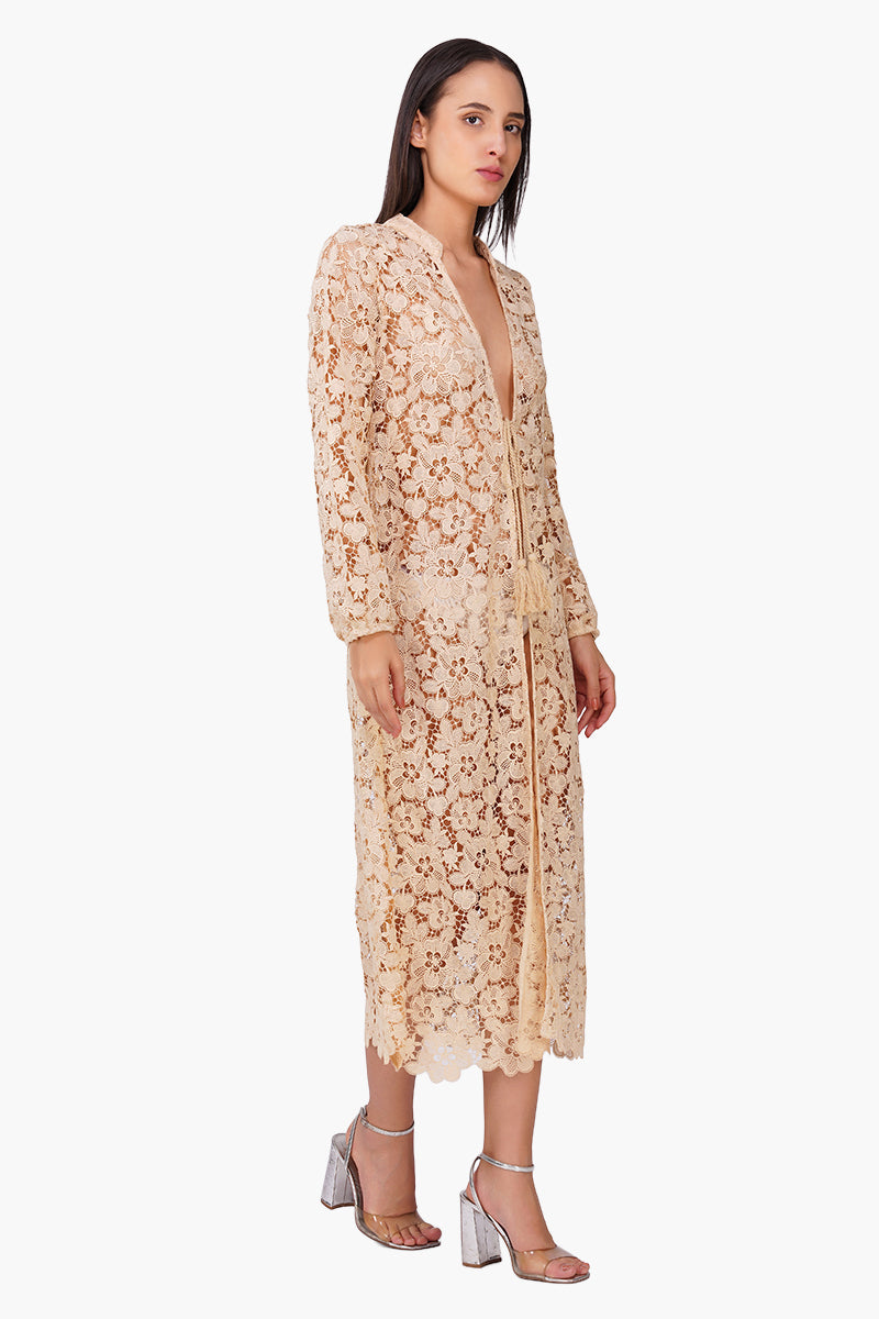 Mocha Muse Floral Cover Up