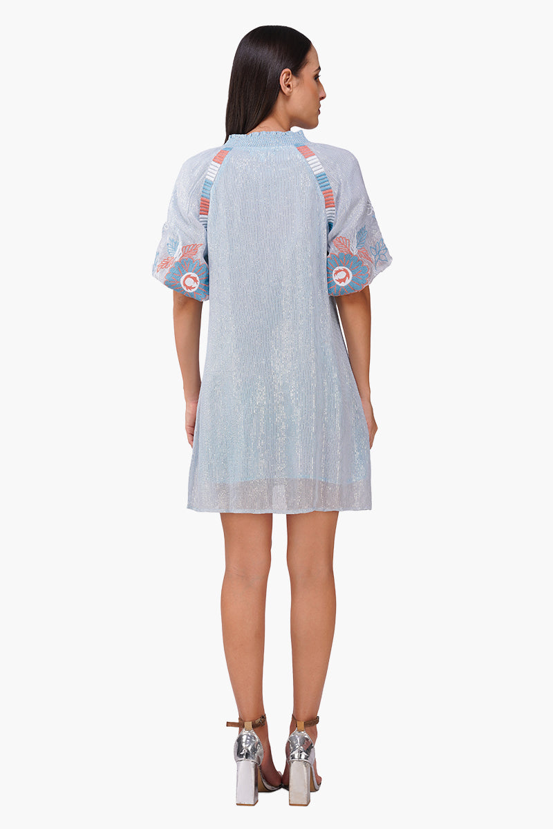 Iced Bloom Floral Emboidered Dress