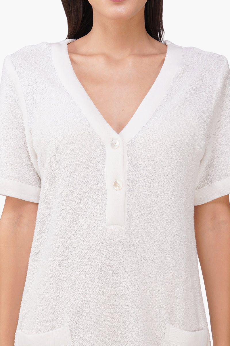 Aura Evil Eye Embroidered Dress