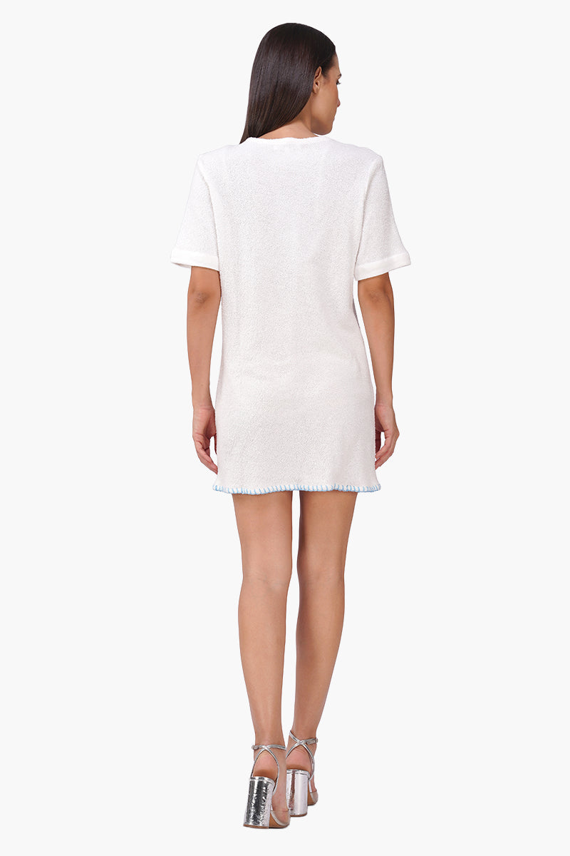 Aura Evil Eye Embroidered Dress