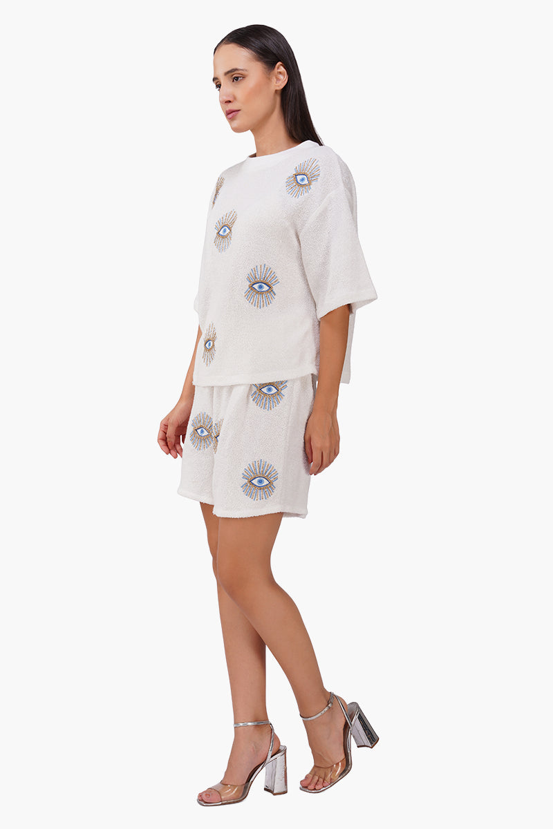 White Oversized Eyeloom T-Shirt