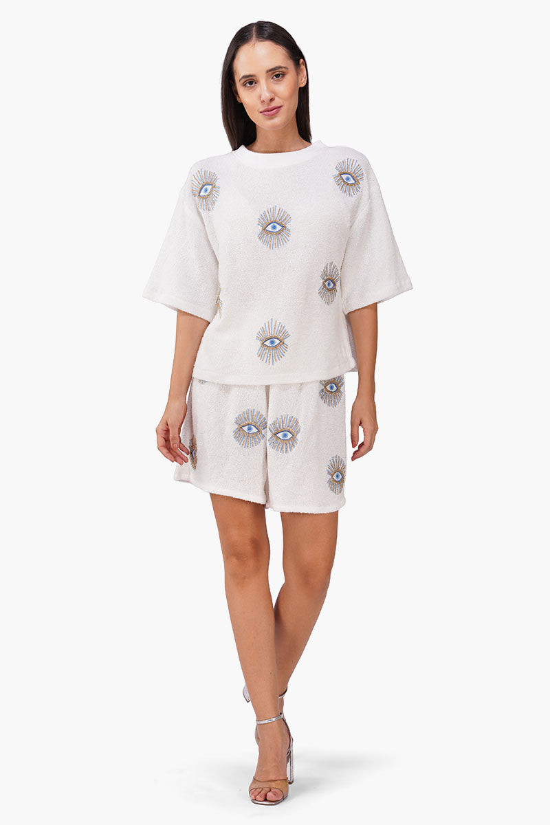White Oversized Eyeloom T-Shirt