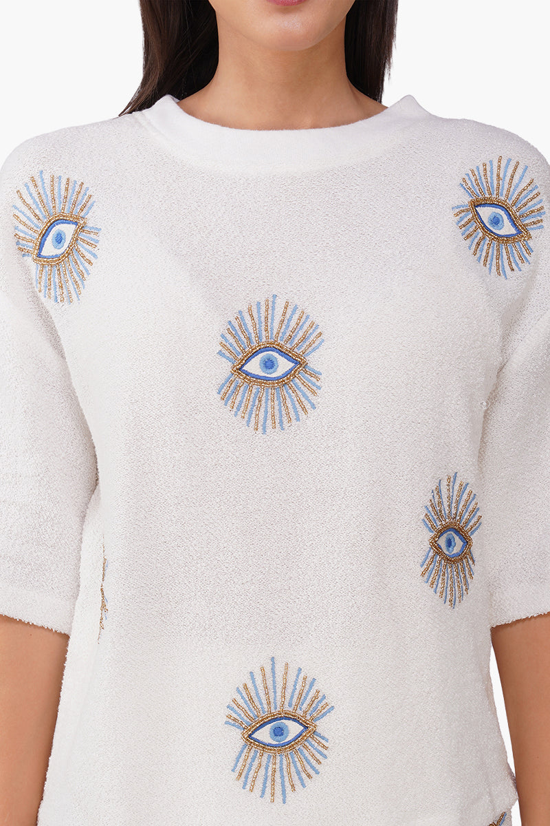 White Oversized Eyeloom T-Shirt