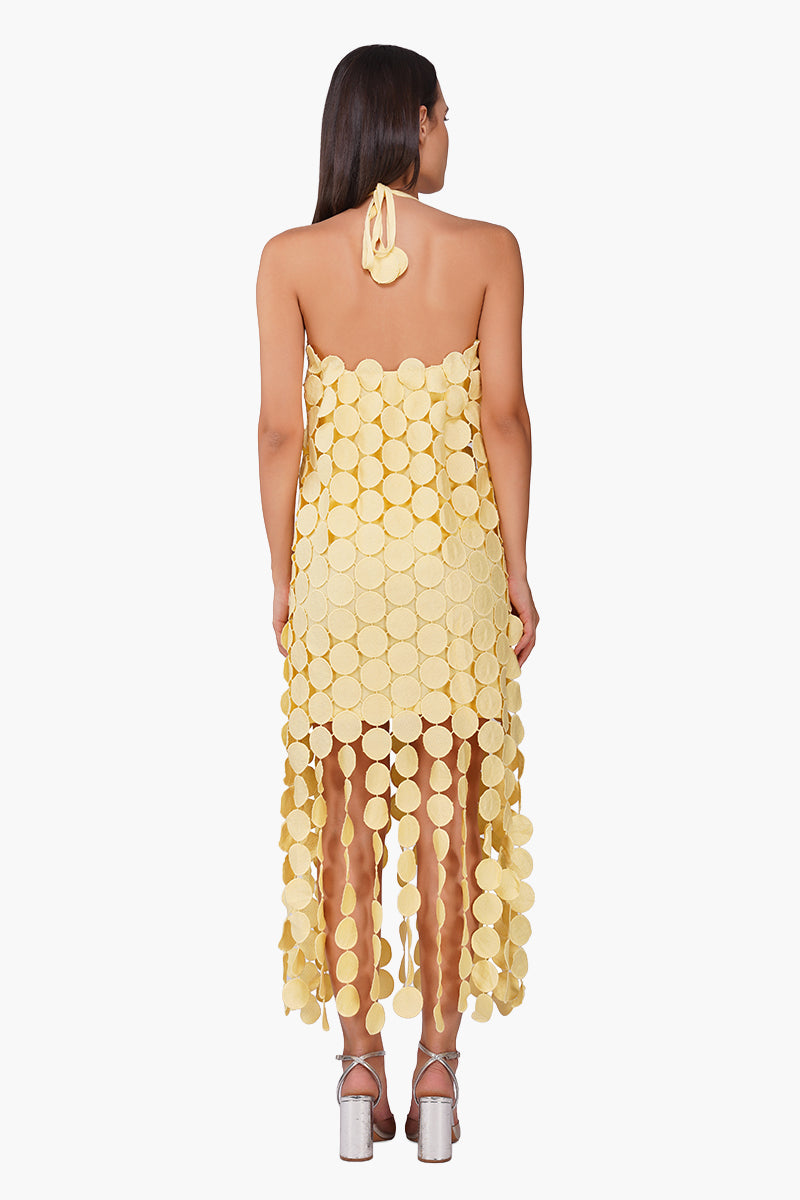 Butter Yellow Opal Circle Radiance Dress