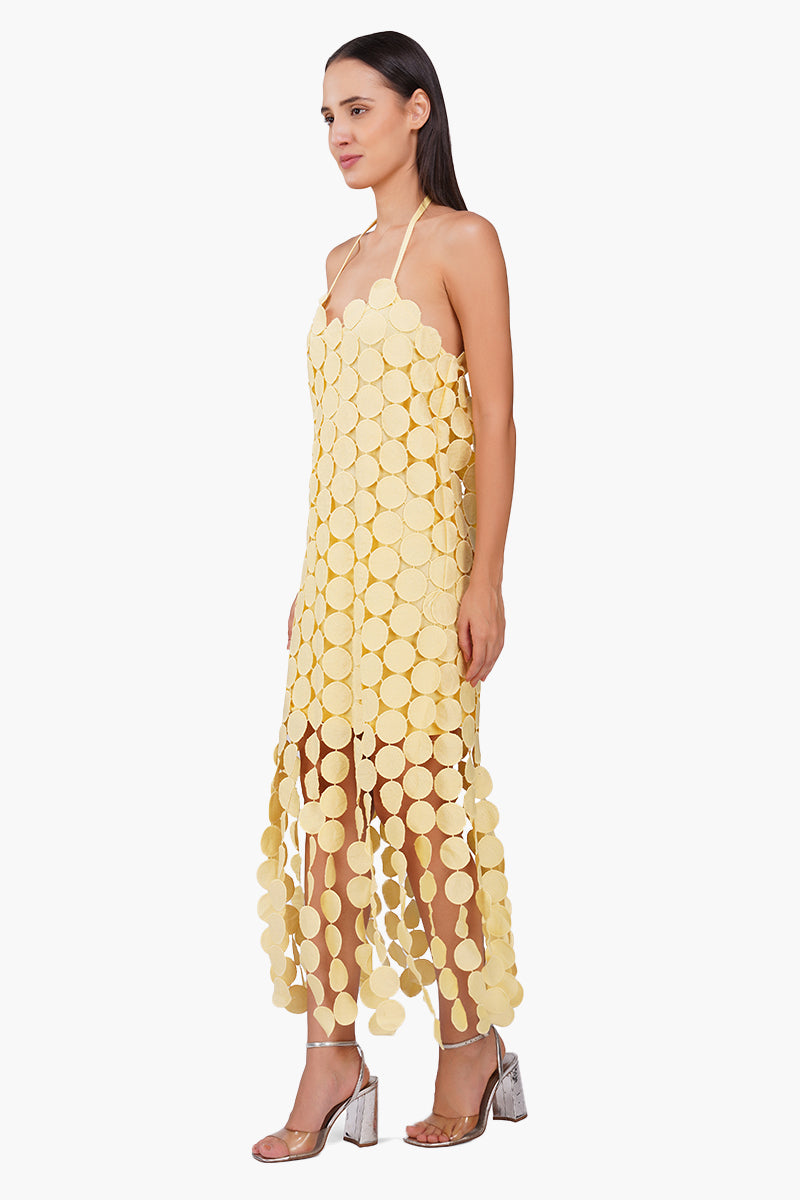 Butter Yellow Opal Circle Radiance Dress