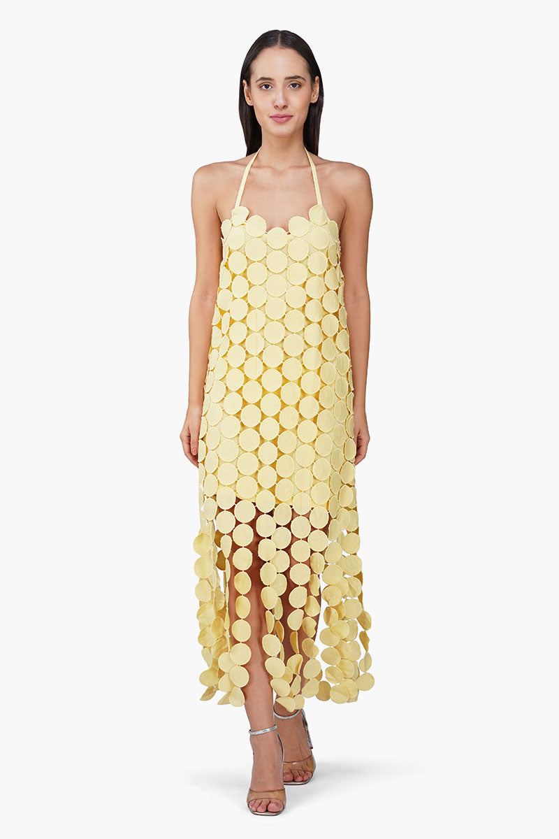 Butter Yellow Opal Circle Radiance Dress