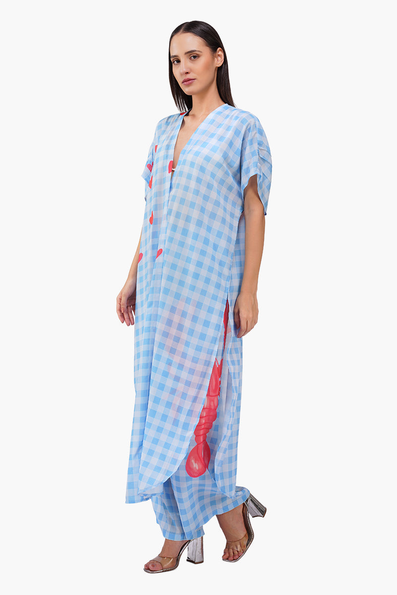 Lobster Lounge Printed Cover Up
