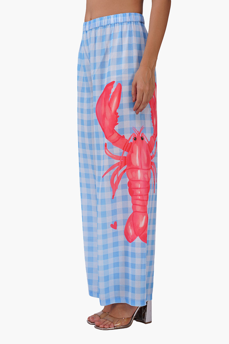 Lobster Lounge Printed Pants
