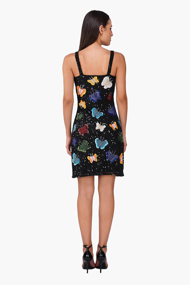 Multiglow Butterfly Embellished Bodycon Dress