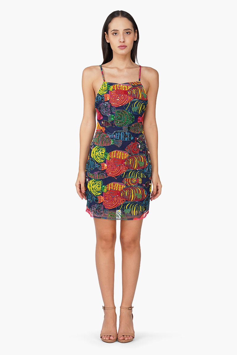 Tuna Marissa Multi Beaded Mini Dress