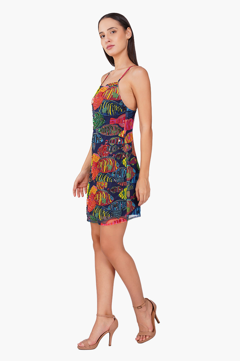Tuna Marissa Multi Beaded Mini Dress