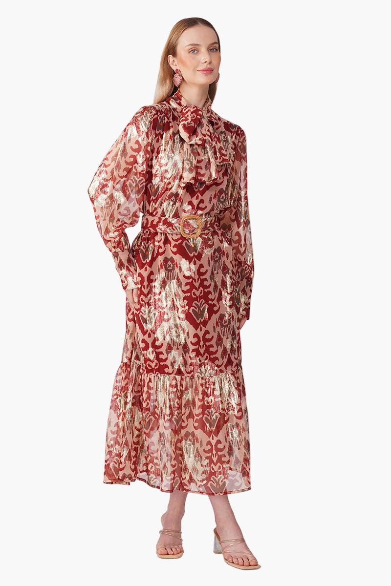 Red Mirage Maxi Dress