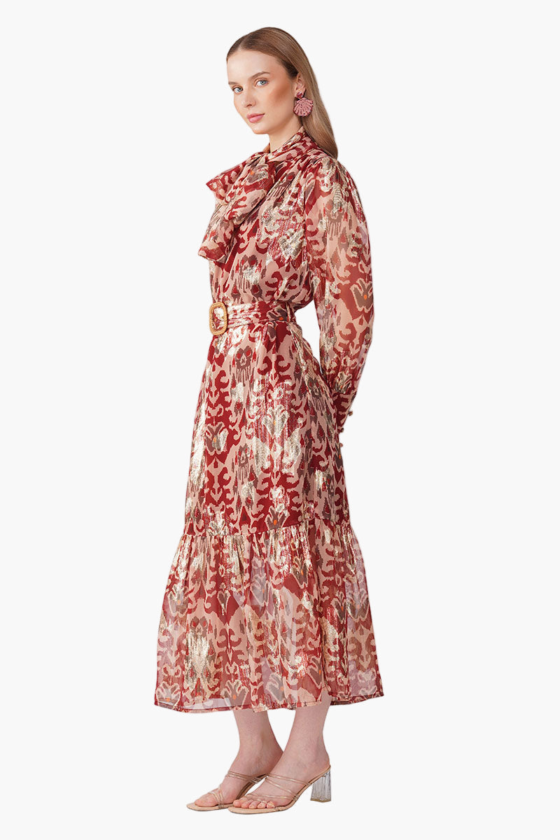 Red Mirage Maxi Dress