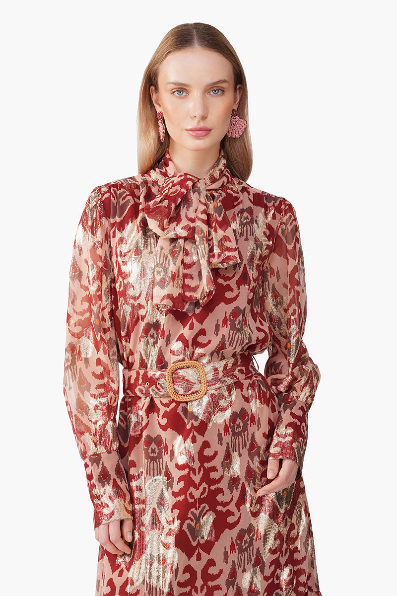 Red Mirage Maxi Dress