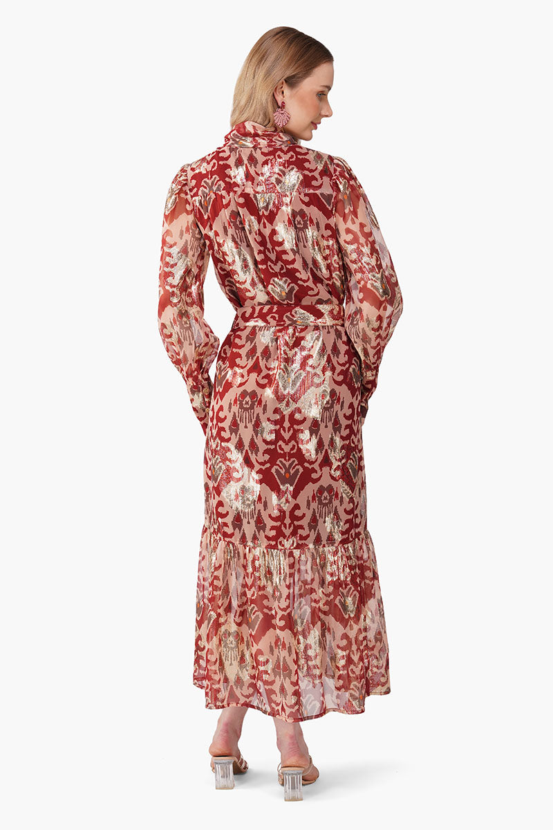 Red Mirage Maxi Dress