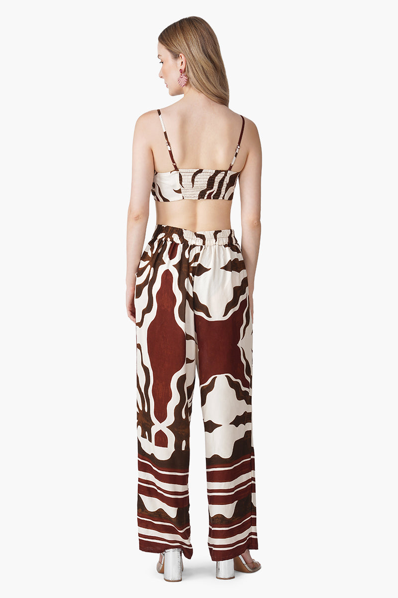 Tribal Print Red Croptop