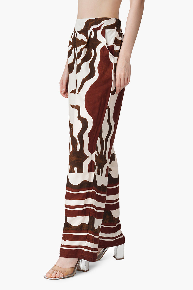 Tribal Print Red Pants