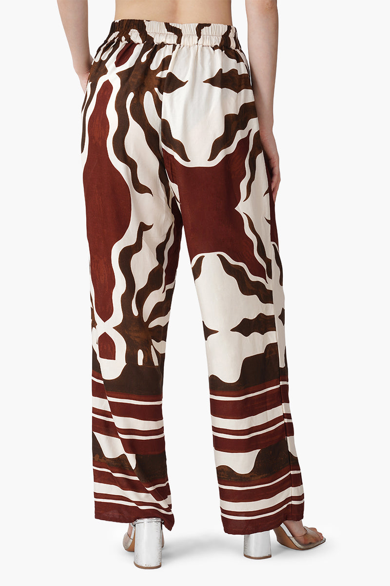 Tribal Print Red Pants