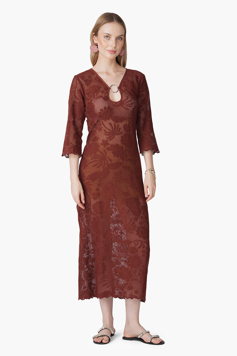 Autumn Clay Cover Up Dress