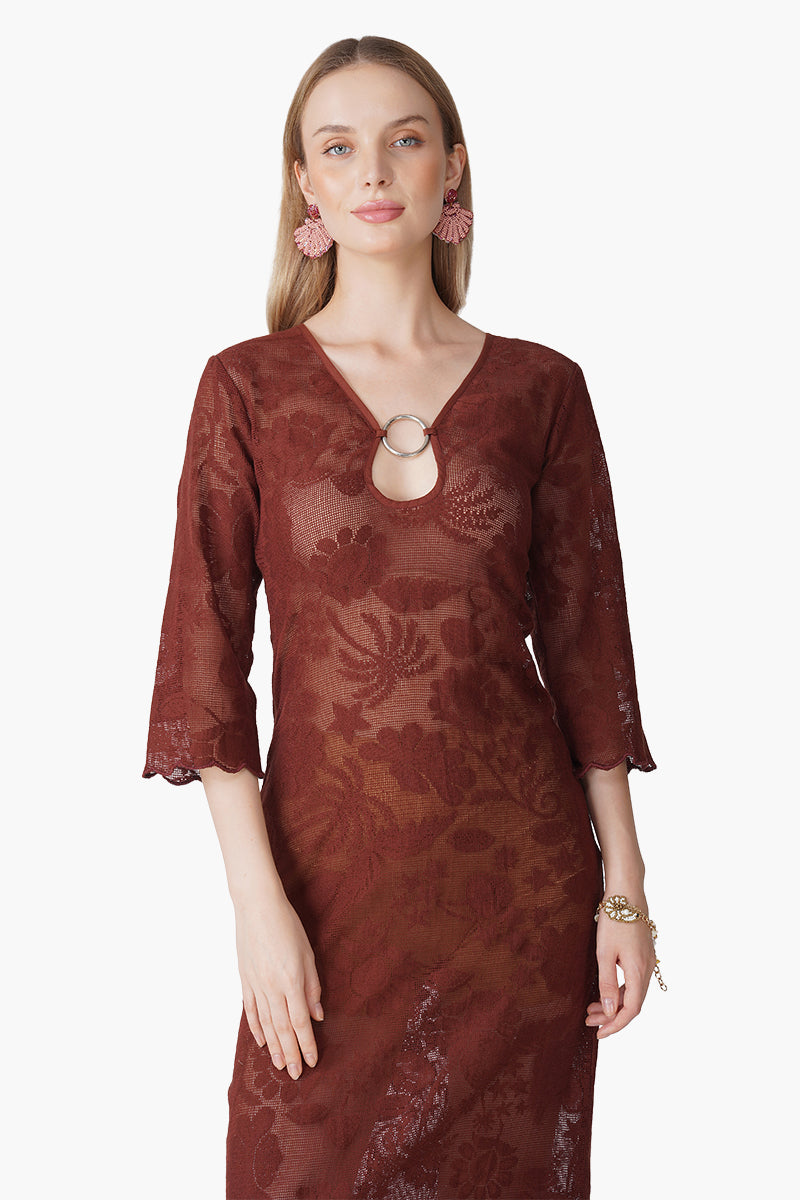 Autumn Clay Cover Up Dress