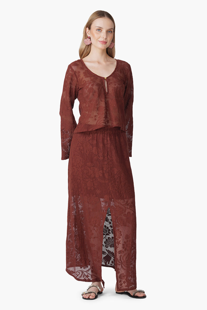 Autumn Clay Cover Up Skirt