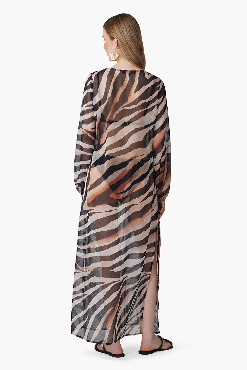 Luxe Leopard Printed Knoted Cover Up