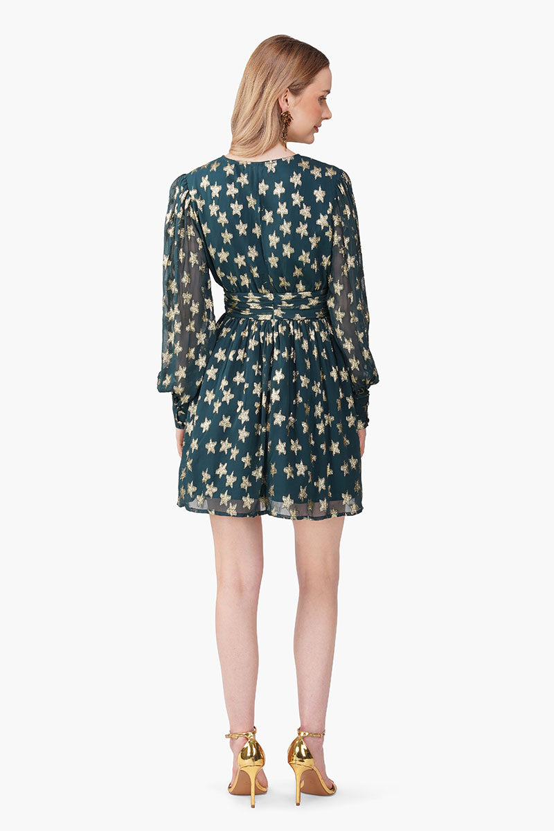 Starbloom Green Short Dress