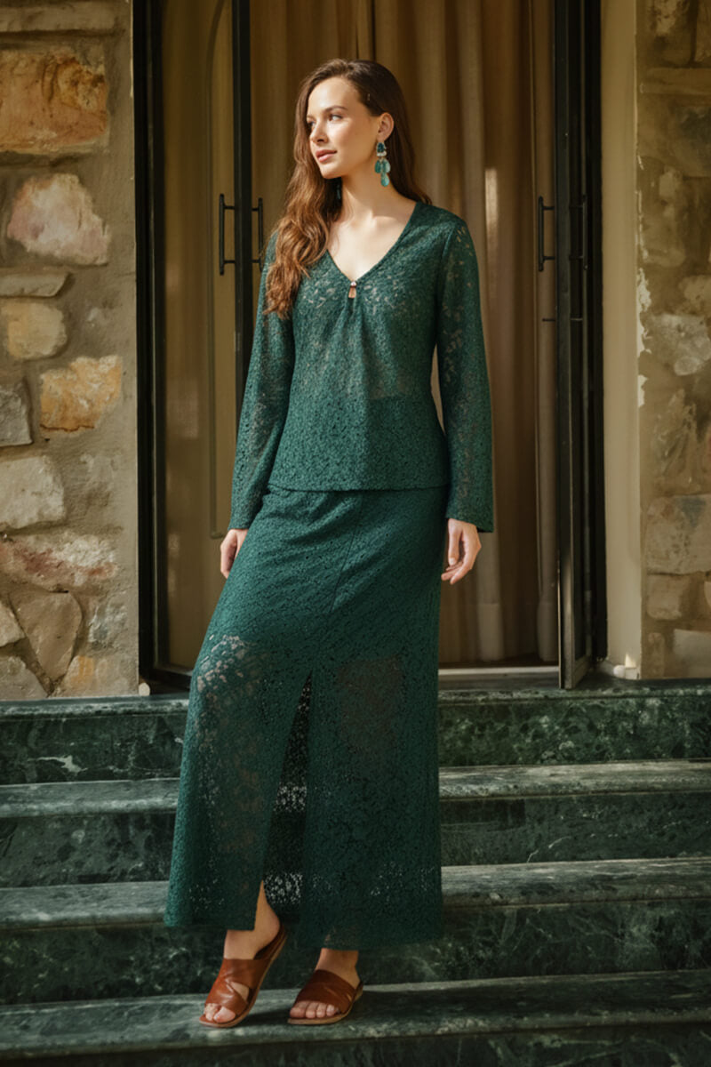 Teal Coastal Cover Up Top