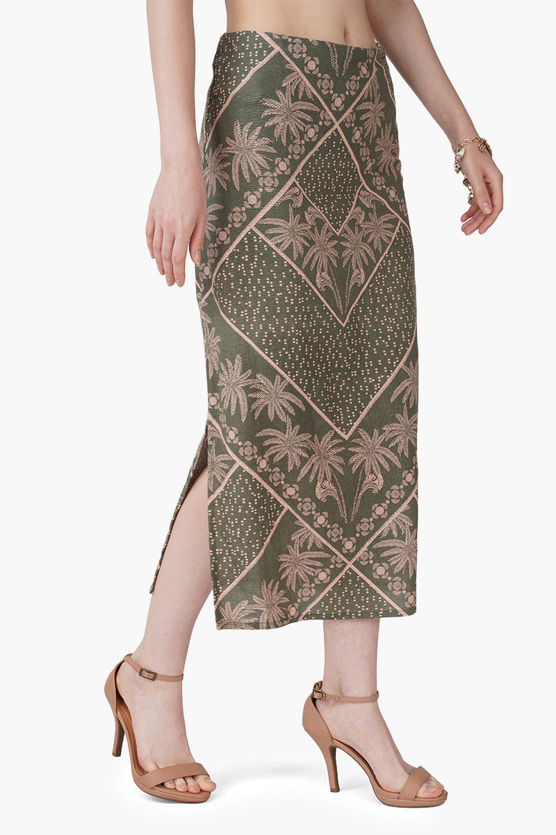 Green Paradise Palm Skirt