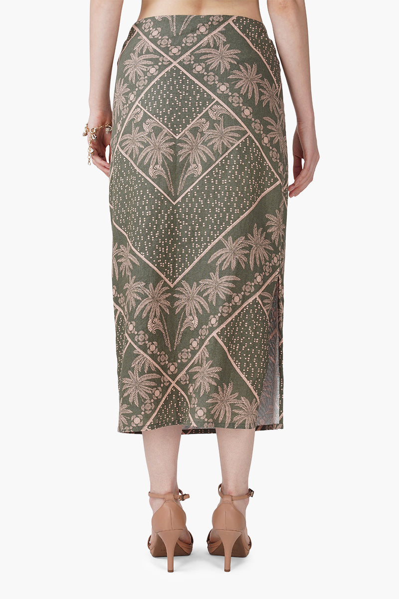 Green Paradise Palm Skirt
