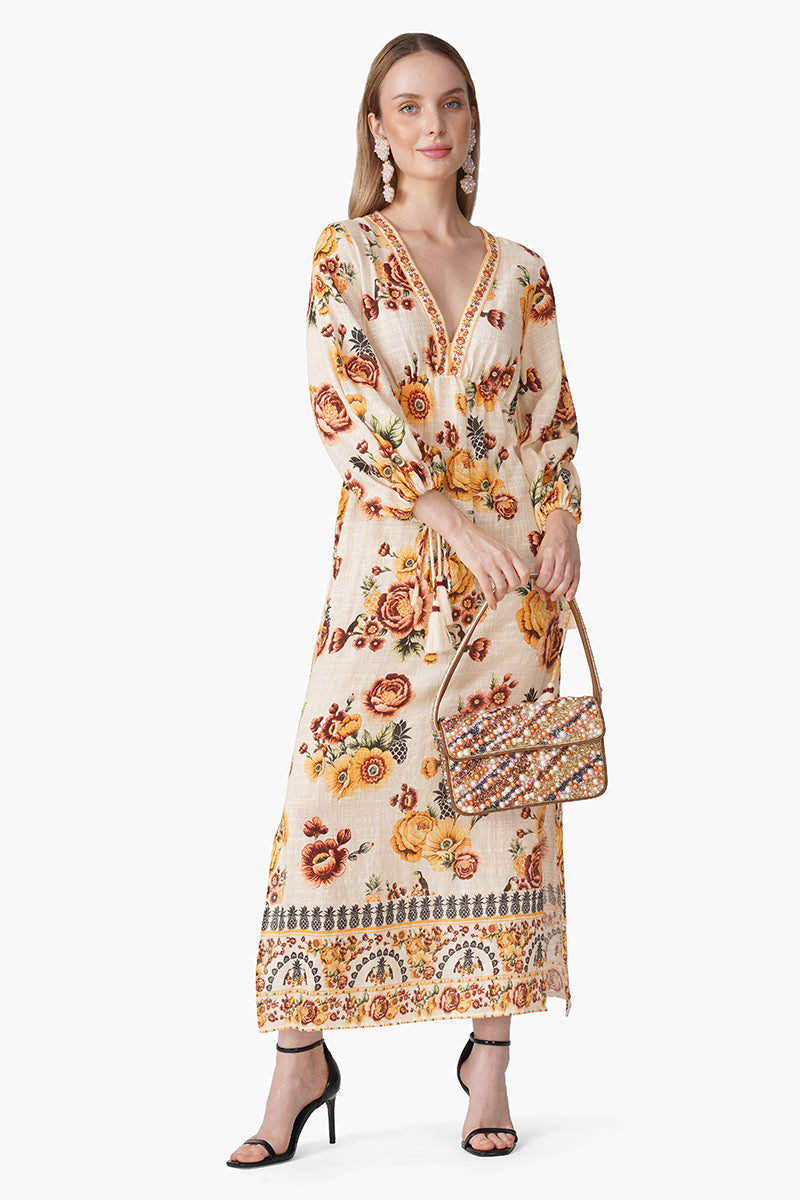 Boho Tucan Blossom Maxi Dress