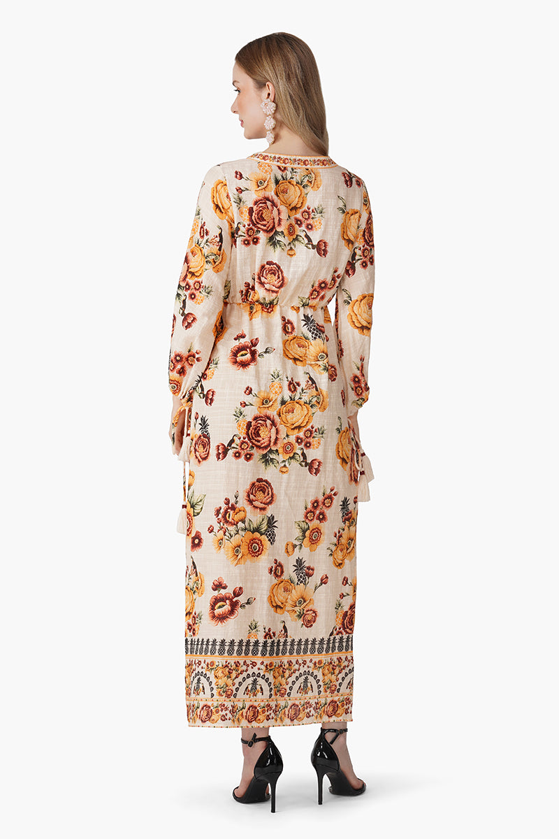 Boho Tucan Blossom Maxi Dress