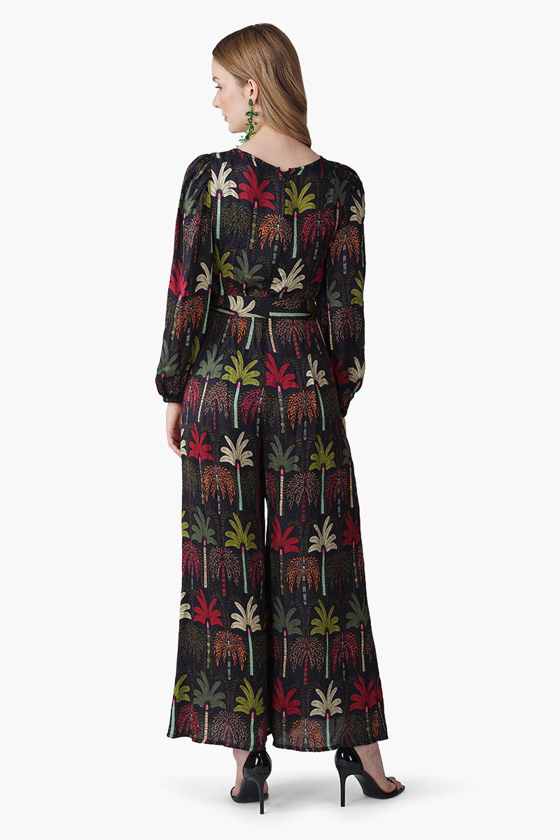 Multi Palm Rush Printed Jumpsuit