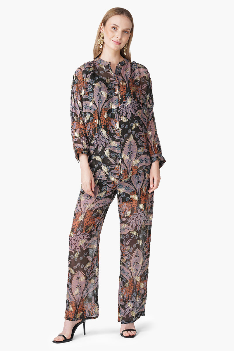 Urban Luxe Jungle Printed Shirt